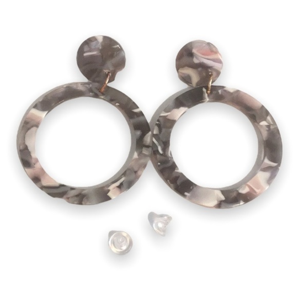 Jewelry - Bohemian Multicolor Round Dangle Earrings Gray